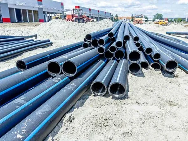 plastic pipe underground