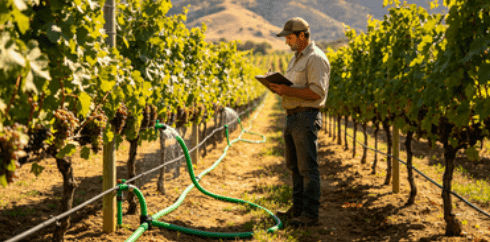 Green Irrigation Pipe